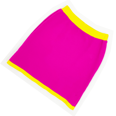 Issey Miyake F/W 1996 pink knit mini skirt