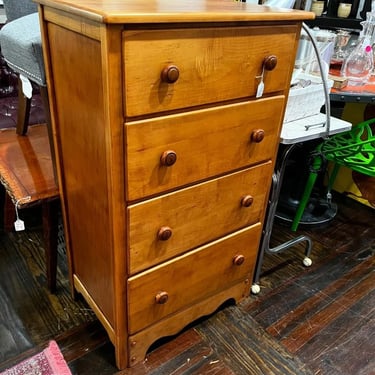 Petite-ish chest of drawers. 26” x 17” x 44” 