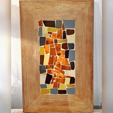 ABSTRACT TILE MOSAIC ON BOARD