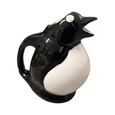 vintage mid century modern Bellini ceramic penguin creamer Italian Italy pitcher carafe creamer 