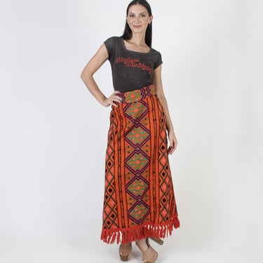 Melange Designers Batik Embroidered Ethnic Skirt Size 10 