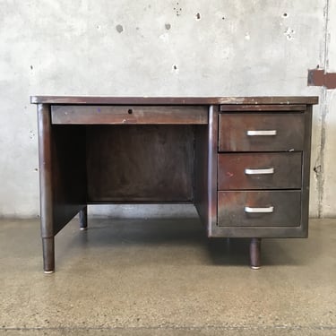 Vintage Steel Tanker Desk