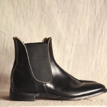 Vintage Marlborough England Chelsea Boots Women's 8 1/2 Equestrian Leather Ankle Boots 