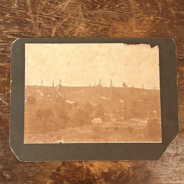 Antique Oil Field Photograph of Boomtown - There Will Be Blood - Rare Oil Field Photography - Location Unknown - Turn of the Century History 