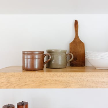 pair of antique French confit pots