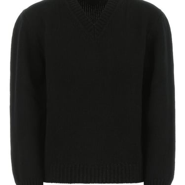 Prada Men Black Wool Sweater