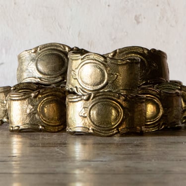 One Vintage Brass Napkin Ring, Open Ring Napkin Ring (More Available) 