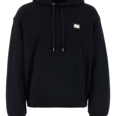 Dolce & Gabbana Men Black Cotton Sweatshirt