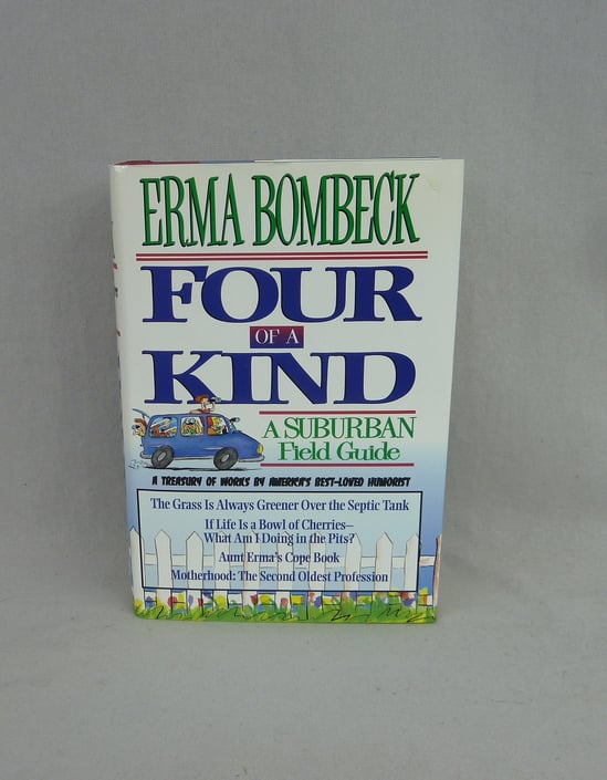 Four of a Kind (1985) by Erma Bombeck - Collection of Humorous Stories - Treasury of Four Books - Vintage American Humor Book 