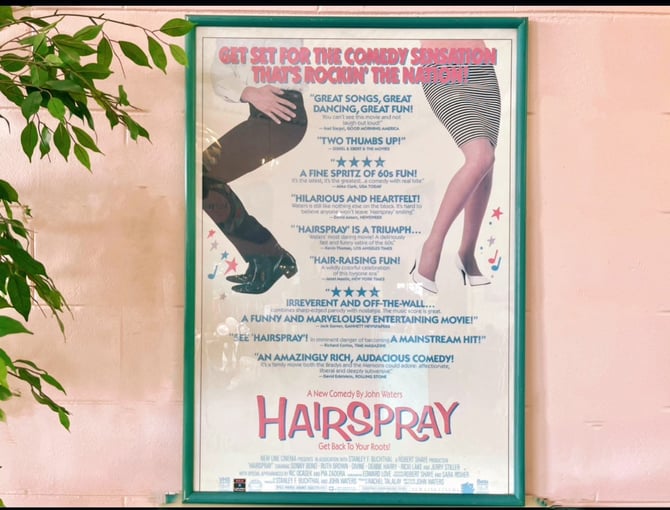 Vintage 80’s Original John Waters Hairspray Movie Poster 
