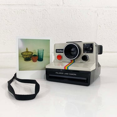 Vintage Polaroid Land Camera OneStep SX-70 Instant Film Photography Tested Working Time Zero Originals Rainbow 1970s 