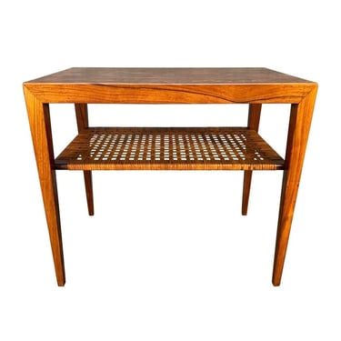 Vintage Danish Mid Century Modern Rosewood Side Table by Severin Hansen Jr for Haslev 
