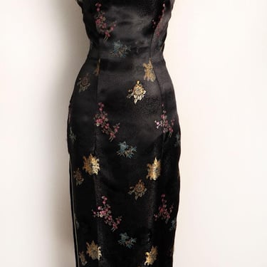 1920s dress gold 20s Gold Silk Beaded Dress main image 1