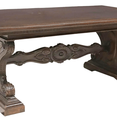 Antique Table, Extension, Italian Renaissance Revival, Carved, Early 1900s!