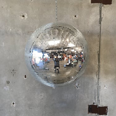 Disco Mirror Ball w/ Hanging Chain