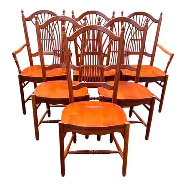 Tom Seely Sheaf Back Dining Chairs - Set of 6 