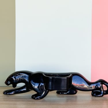 Black Florida Panther Planter