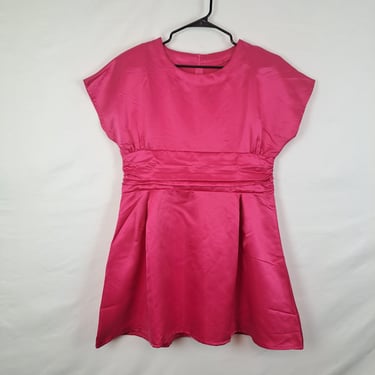 Vintage 90s Hot Pink Mini Dress 