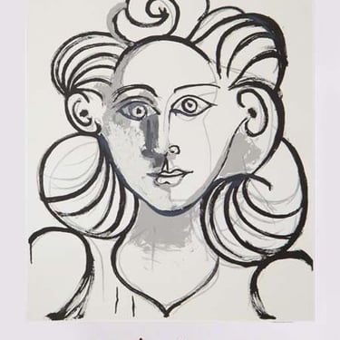 Portrait de Femme by Pablo Picasso, Marina Picasso Estate Lithograph Poster 
