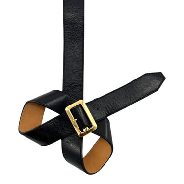 Phillip Lim 3.1 2000's Bold Black Leather Bow Belt