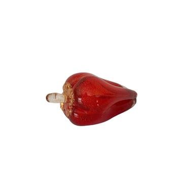 Vintage Blown Glass Red Pepper 