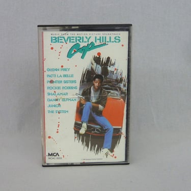 Beverly Hills Cop Soundtrack (1984) - vintage 1980s Cassette Tape - Axel F, The Heat is On, new Attitude, Neutron Dance 