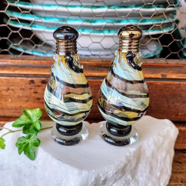 Blown Glass Salt & Pepper Shakers~Gifts for Her 