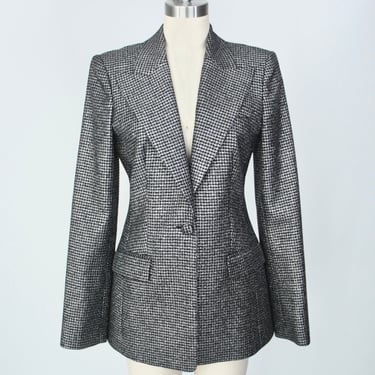 Michael Kors Metallic Houndstooth Blazer*