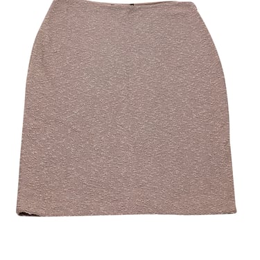 St. John - Taupe Brown Textured Knit Skirt Sz 8