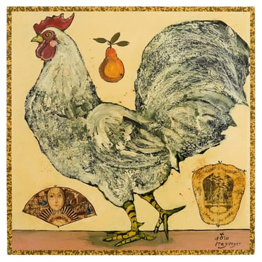 Ira Yeager Rooster 2008 Oil on Canvas Painting