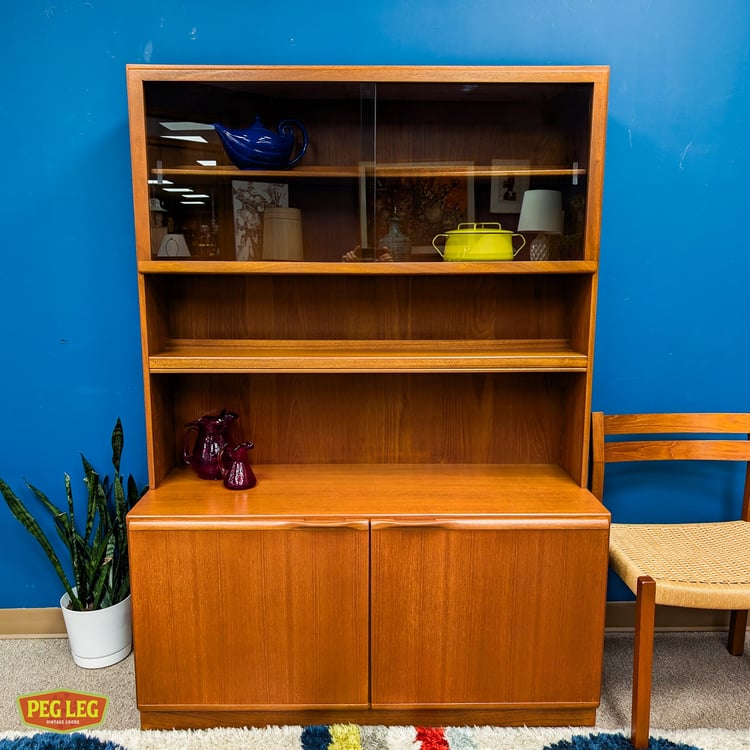 Danish Modern teak display / storage cabinet by A.H. McIntosh of Kirkcaldy, Scotland