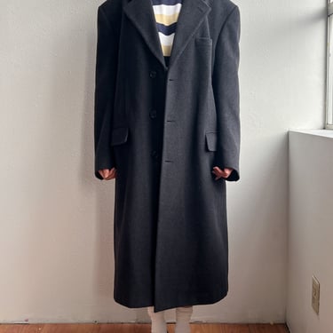 Charcoal Suiting Overcoat (L)