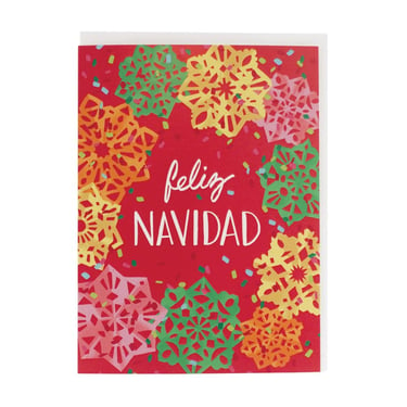 Navidad Papel Picado Card