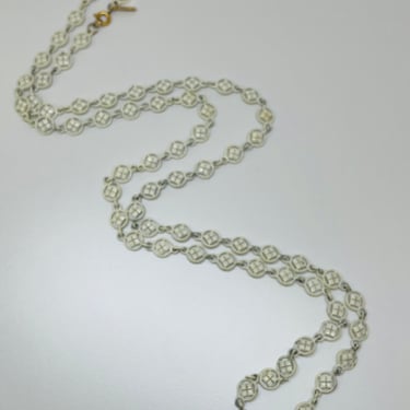 1960’s Monet White Chain Necklace