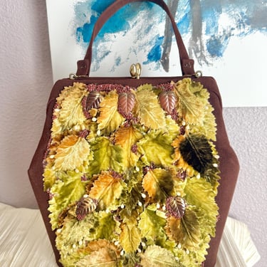 Handbag Beauty, Frame Purse, Wool Felt, Vegan, Pin Up, Rockabilly, Vintage 50s 60s 