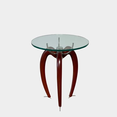 Dima Side Table with Glass Top