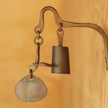 Modernist Wall Mount Vintage Wind Bell by Richard Fisher 
