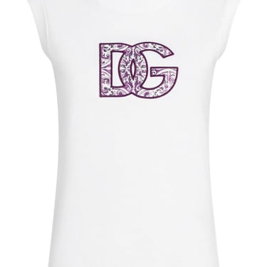Dolce &amp; Gabbana Women Logo Cotton T-Shirt