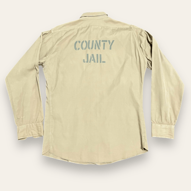 Vintage 1950’s County Jail Button Down Shirt