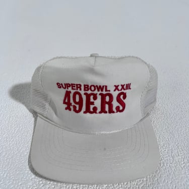 Vintage SF 49ers Super Bowl XXIII Trucker Snapback Hat
