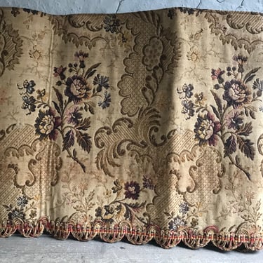 French Tapestry Style Pelmet, Panel, Jacquard, Trimmed, Lined, Period Sewing Project Textiles, Chateau Decor 