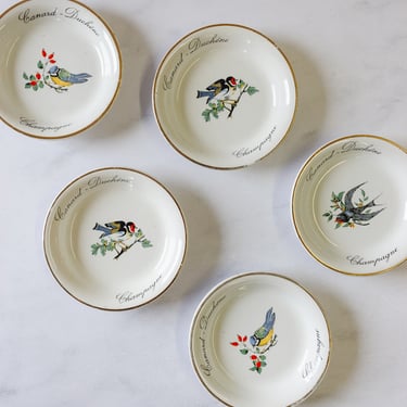 vintage french canard-duschene porcelain ashtrays