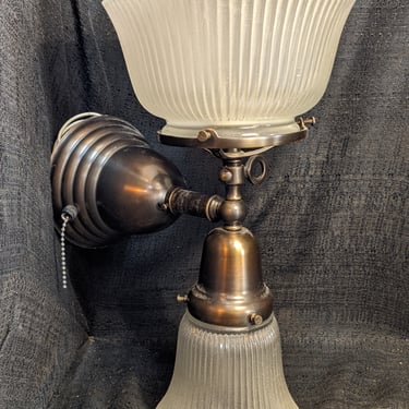 Rejuvenation Antique Gaslight Style Double Sconce