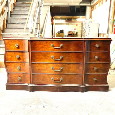 Serpentine Traditional Dresser Custom Lacquered 
