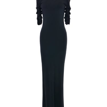 1990s Jean Paul Gaultier Mock Neck Evening Gown