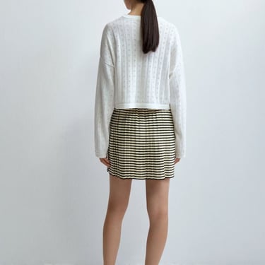 Cordera Pleated Mini Skirt - Stripe