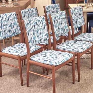 Set of Six MCM Cherry Dining Chairs