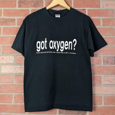 Vintage 00s Y2k Got Oxygen? ORIGINAL Colorado 14er Hiking Tee - Medium 