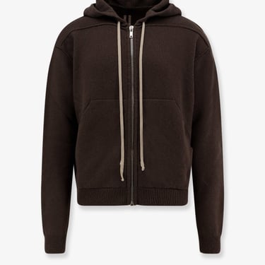 Rick Owens Men Cashmere Hooded Sweatshirt