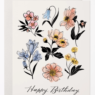 Scottish Floral Birthday Cards